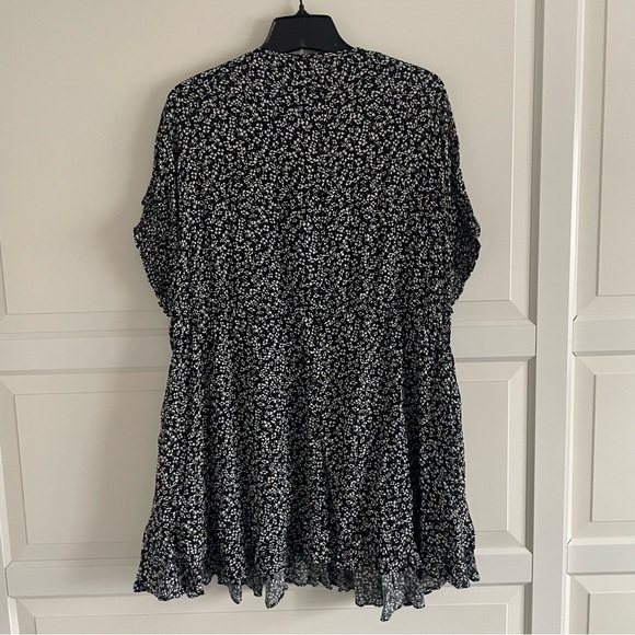Free People Black Combo Floral One Fine Day Mini Dress 2072 - Picture 3 of 8